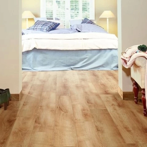 ДУБ ЗОЛОТОЙ ЗАКАТ ЛАМИНАТ  БЕБЕЛЬ  WELLIGER ROYAL PREMIUM ламинат для пола